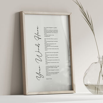 Favourite Poem, Song, Vows, Custom Text Print, 6 of 7