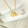 Gold Plated Libra, Initial And Birthstone Necklace, thumbnail 5 of 6