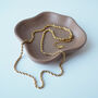 Gold Rope Necklace–18 K Gold Plated Waterproof Chain, thumbnail 3 of 8