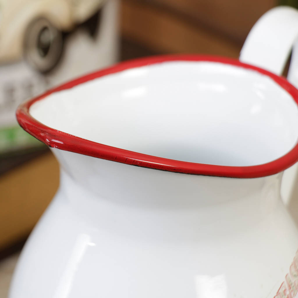 Enamel Christmas Water Jug By Dibor