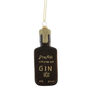 Black And Gold Gin Bottle Xmas Tree Decoration, thumbnail 2 of 6