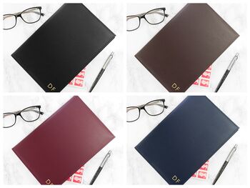 Personalised Genuine Leather Refillable Notebook, 2 of 12
