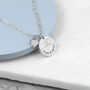 Personalised Dual Hearts Polished Heart + Disc Necklace, thumbnail 3 of 7