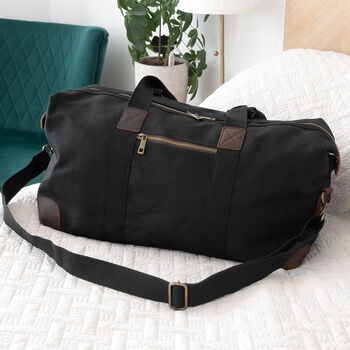 Luxury Waxed Canvas Holdall, 3 of 12