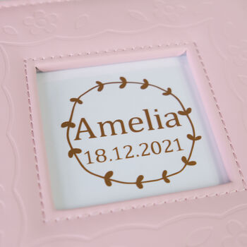 Personalised Baby Keepsake And Photo Box In Blue, 10 of 11