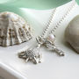 Sterling Silver Turtle Necklace, thumbnail 3 of 4