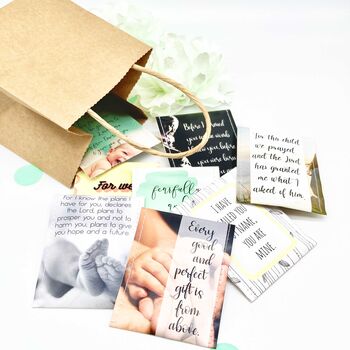 Baby Dedication Tea Gift | New Mum Scripture Tea Gift, 5 of 12
