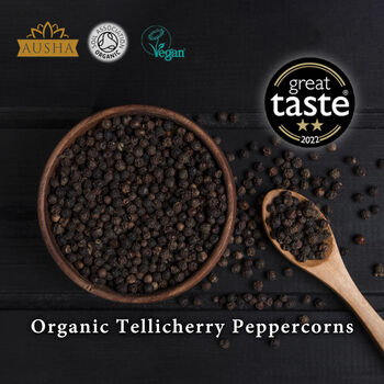 Ausha Organic Tellicherry Peppercorns 500g, 10 of 12