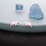 Sterling Silver Tiny Polar Bear Stud Earrings, thumbnail 2 of 12