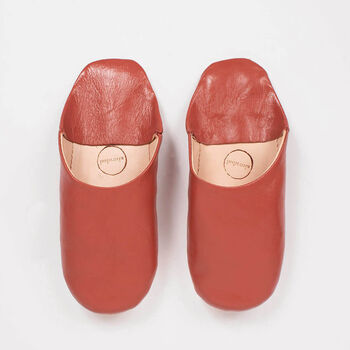 Women's Basic Moroccan Leather Slippers, 12 of 12