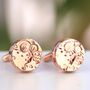 Rose Gold Plated Watch Movement Cufflinks, thumbnail 1 of 8