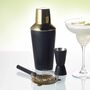 Black And Brass Three Piece Cocktail Set, thumbnail 1 of 2