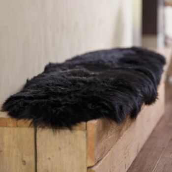 Premium New Zealand Single Sheepskin Long Wool Rug Medium, 7 of 12
