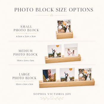 Wooden Personalised Father's Day Photo Block, 4 of 4