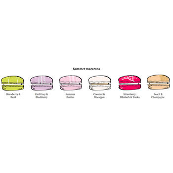 12 Summer Macarons Gift Box, 3 of 4
