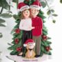 Personalised Couple With Dog Christmas Decoration, thumbnail 7 of 7
