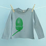 Organic Child's Acorn Tshirt Top, thumbnail 2 of 4