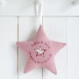 Personalised Embroidered Hanging Star Gift For Any Occasion, thumbnail 7 of 12