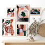 Terrazzo Abstract Patchwork Art Print, thumbnail 3 of 7