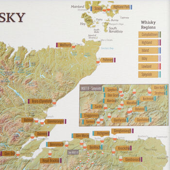 Personalised Scratch Off Whisky Distilleries Print, 10 of 11