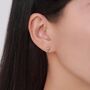 Sterling Silver Extra Tiny Skull Internally Threaded Flat Back/Stud/Screw Back Earrings, thumbnail 7 of 12