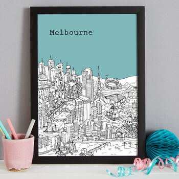 Personalised Melbourne Print, 6 of 10