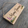 Personalised Garden Sign With Hand Painted Flowers, thumbnail 7 of 8