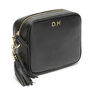 Personalised Black Handbag With Canvas Strap, thumbnail 3 of 6