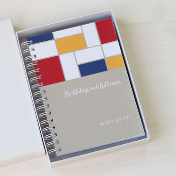 Personalised Birthday And Address Book For Art Lovers, 2 of 6