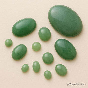 Personalised Sterling Silver Green Aventurine Locket, 4 of 9