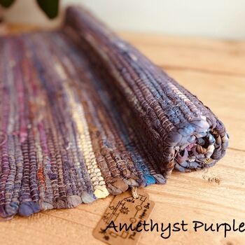 Colourful Dyed Rag Rug, 10 of 11