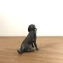 Miniature Bronze Labrador Sculpture 8th Anniversary, thumbnail 4 of 11