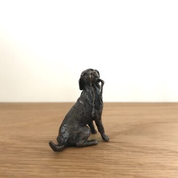 Miniature Bronze Labrador Sculpture 8th Anniversary, 4 of 11