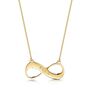 Personalised 18 K Gold Plated Infinity Necklace, thumbnail 1 of 6