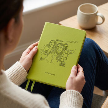 Personalised Line Drawing Portrait Notebook, 11 of 12