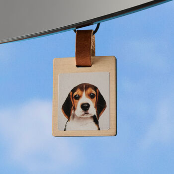 Personalised Wooden Photo Car Ornament, 4 of 6