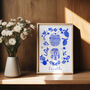 Scenes Of Seville, Spain Blue Tile Inspired Travel Print, thumbnail 6 of 12