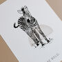 Zebra 'Be Bold' Print, thumbnail 4 of 4