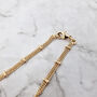 18k Gold Vermeil Plated Double Chain Bracelet, thumbnail 4 of 5