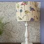 Flamingo Vintage Silk Sari Lampshade, thumbnail 1 of 5