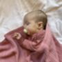 Pink Cellular Baby Blanket | Organic Cotton, thumbnail 2 of 10