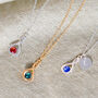 Sterling Silver Infinity Ring Birthstone Necklace, thumbnail 1 of 12