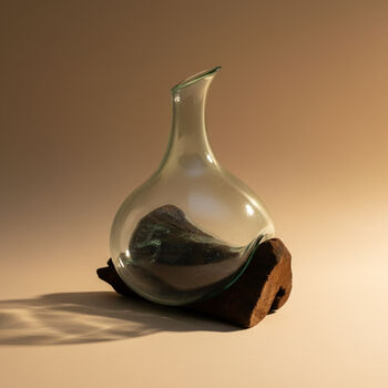 Molten Glass Wine Decanter And Water Jug, 3 of 6