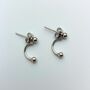 Sterling Silver Ball Ear Jacket Stud Earrings, thumbnail 1 of 5