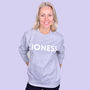 'Lioness' Unisex Sweatshirt Jumper, thumbnail 1 of 11