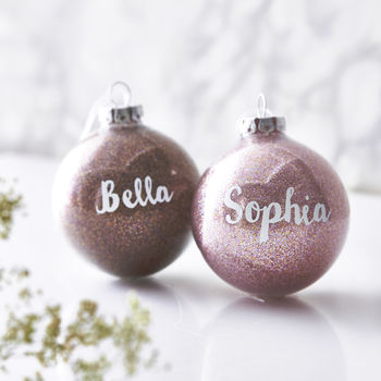 Personalised Glitter Bauble, 3 of 7