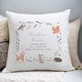 Personalised Woodland Animals Cushion, thumbnail 2 of 4