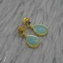 Amazonite Green Amethyst Earrings, thumbnail 2 of 6