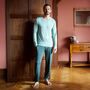 Men's Jolly Holly' Bamboo Pyjama Set, thumbnail 1 of 5