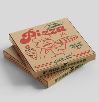 Plush Pizza Zip Pouch, 6 of 6